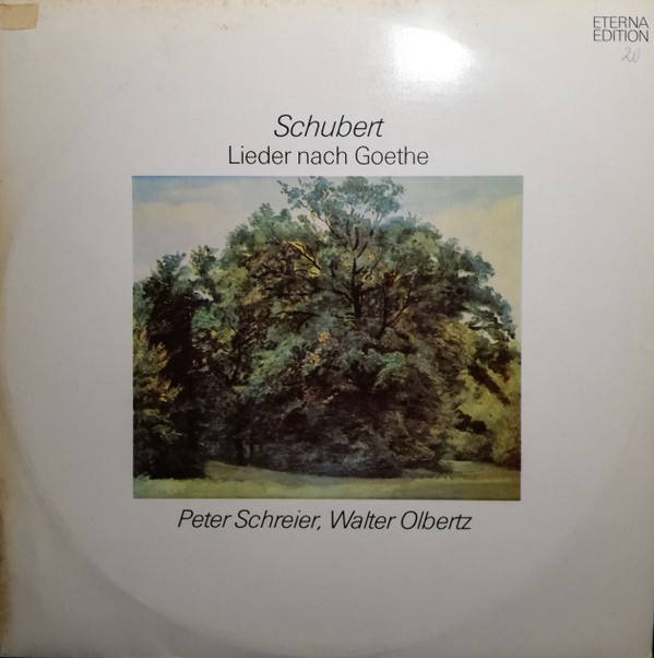 Cover Schubert* / Peter Schreier, Walter Olbertz - Lieder Nach Goethe (LP, Album) Schallplatten Ankauf
