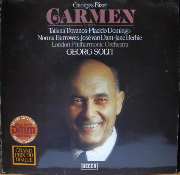 Cover Georges Bizet, London Philharmonic Orchestra*, Georg Solti - Carmen - Auszüge (LP) Schallplatten Ankauf