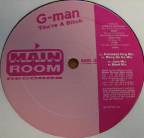 Cover G-Man (4) - You're A Bitch (12) Schallplatten Ankauf