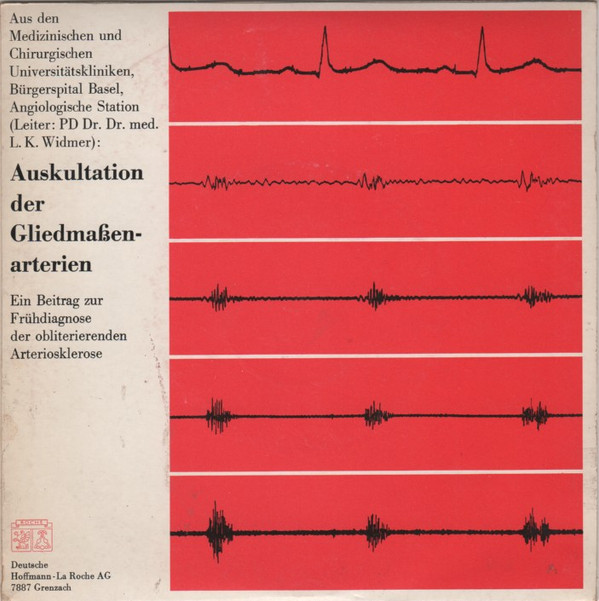 Cover PD Dr. Dr. Med. L. K. Widmer - Auskultation der Gliedmaßenarterien (7) Schallplatten Ankauf