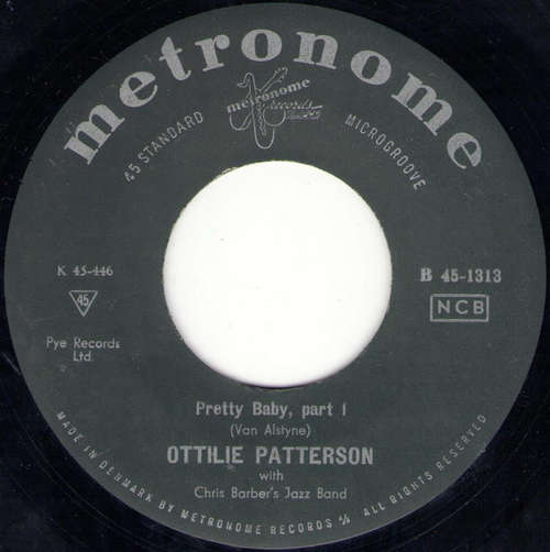 Cover Ottilie Patterson with Chris Barber's Jazz Band - Pretty Baby (7, Single) Schallplatten Ankauf