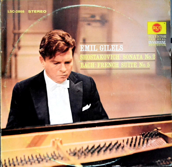 Cover Bach*  /  Shostakovich* ; Emil Gilels - French Suite No.5 / Sonata No.2 (LP) Schallplatten Ankauf