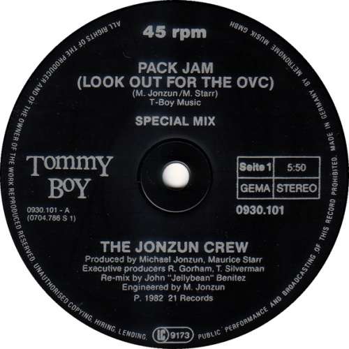Cover The Jonzun Crew - Pack Jam (Look Out For The OVC) (12, Maxi) Schallplatten Ankauf