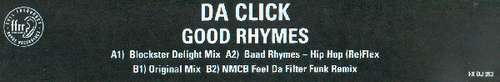 Cover Da Click - Good Rhymes (12, Promo) Schallplatten Ankauf