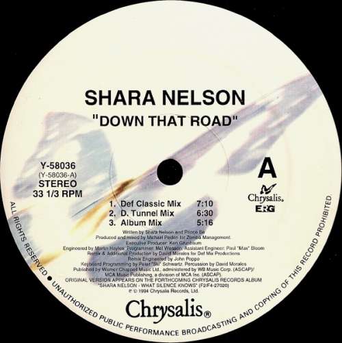 Cover Shara Nelson - Down That Road (12) Schallplatten Ankauf