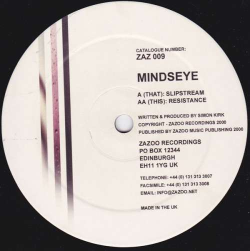 Cover Mindseye - Slipstream / Resistance (12) Schallplatten Ankauf
