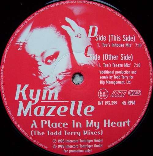 Cover A Place In My Heart (The Todd Terry Mixes) Schallplatten Ankauf