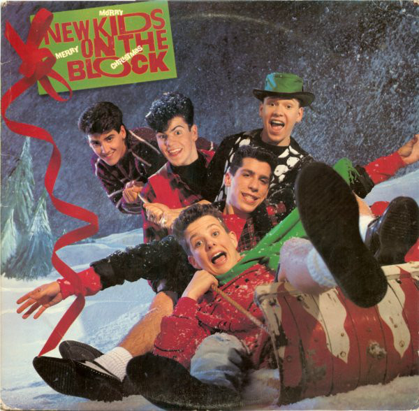 Cover New Kids On The Block - Merry, Merry Christmas (LP, Album) Schallplatten Ankauf