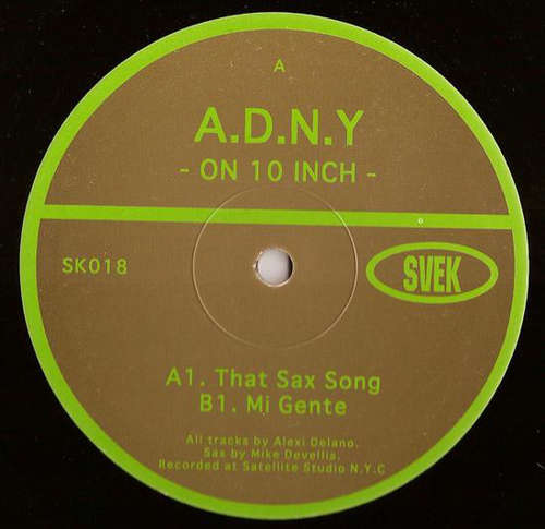 Cover A.D.N.Y* - On 10 Inch (10) Schallplatten Ankauf