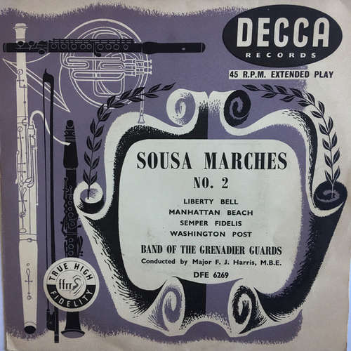 Cover Band Of The Grenadier Guards* Conducted By Major F.J. Harris M.B.E.* - Sousa Marches No 2 (7, EP) Schallplatten Ankauf