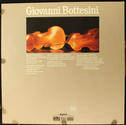Cover Giovanni Bottesini - Duo Concertant / Grande Concerto / Grand Duo Concertant / Grand Duetto (LP) Schallplatten Ankauf