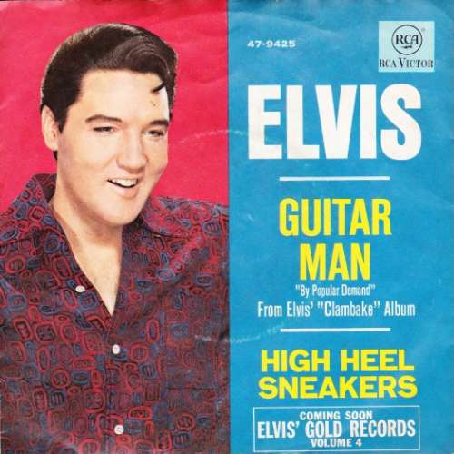 Cover Elvis* - Guitar Man / High Heel Sneakers (7, Single) Schallplatten Ankauf