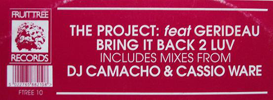 Cover The Project (4) Featuring Gerideau - Bring It Back 2 Luv (12) Schallplatten Ankauf