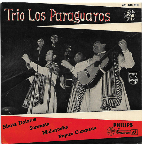Cover Trio Los Paraguayos - Maria Dolores (7, EP) Schallplatten Ankauf