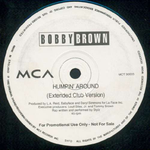 Cover Bobby Brown - Humpin' Around (12, Promo) Schallplatten Ankauf