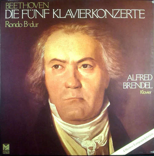 Cover Ludwig van Beethoven / Alfred Brendel - Die Fünf Klaverkonzerte / Rondo B-dur (4xLP + Box) Schallplatten Ankauf
