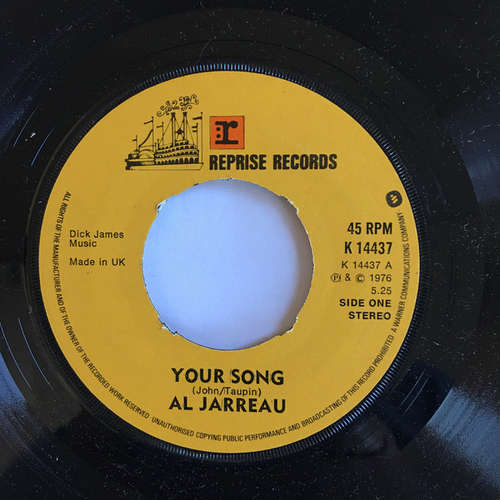 Cover Al Jarreau - Your Song (7, Single) Schallplatten Ankauf