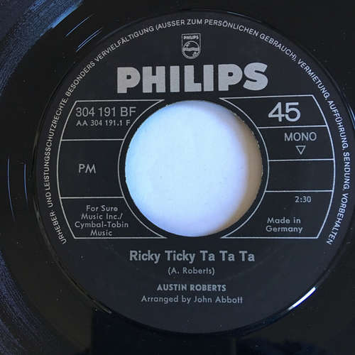 Cover Austin Roberts - Ricky Ticky Ta Ta Ta  (7, Single) Schallplatten Ankauf