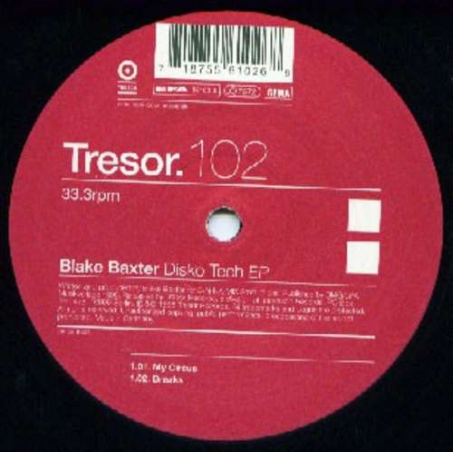 Cover Blake Baxter - Disko Tech EP (12, EP) Schallplatten Ankauf