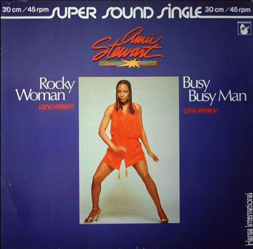 Cover Amii Stewart - Rocky Woman / Busy Busy Man (12, Single) Schallplatten Ankauf