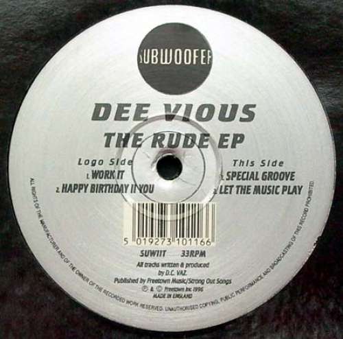 Cover Dee Vious - The Rude EP (12, M/Print) Schallplatten Ankauf