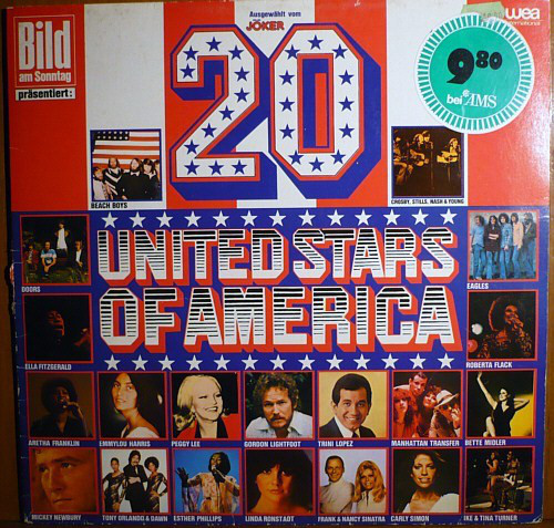 Cover Various - 20 United Stars Of America (LP, Comp) Schallplatten Ankauf