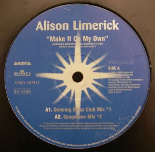 Cover Alison Limerick - Make It On My Own (12) Schallplatten Ankauf