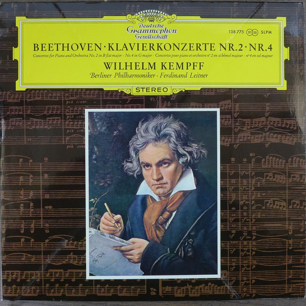 Cover Beethoven* / Wilhelm Kempff - Berliner Philharmoniker - Ferdinand Leitner - Klavierkonzerte Nr. 2 • Nr. 4 (LP, Mono) Schallplatten Ankauf