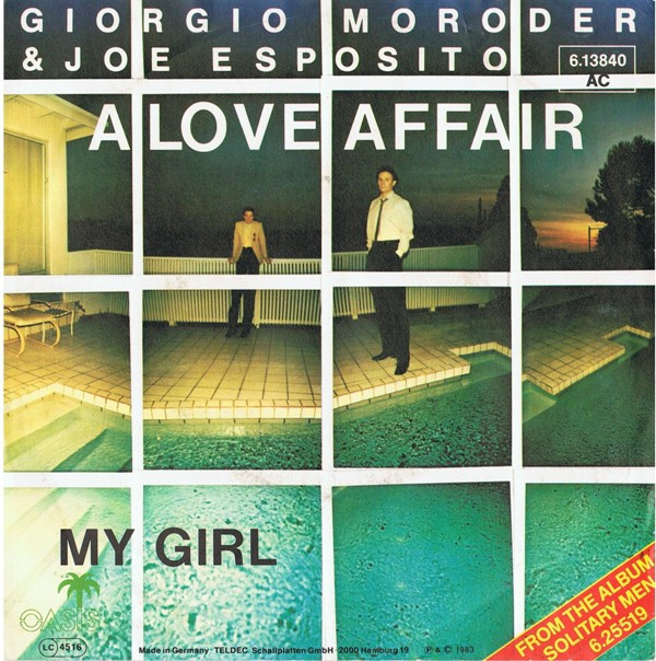 Cover Giorgio Moroder & Joe Esposito - A Love Affair (7, Single) Schallplatten Ankauf