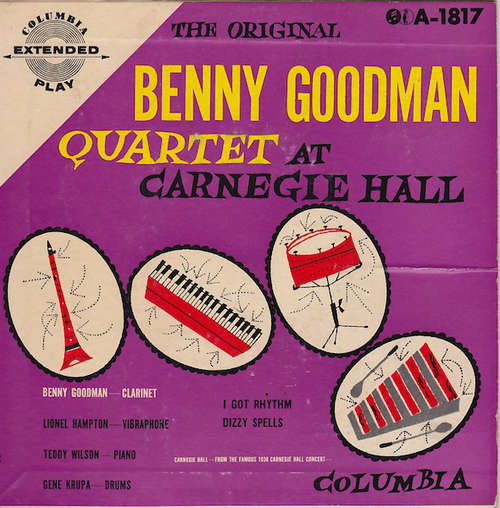 Cover Benny Goodman Quartet* - Benny Goodman Quartet At Carnegie Hall (7, EP) Schallplatten Ankauf