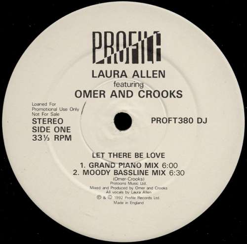 Cover Laura Allen Featuring Omer And Crooks* - Let There Be Love (12, Promo) Schallplatten Ankauf