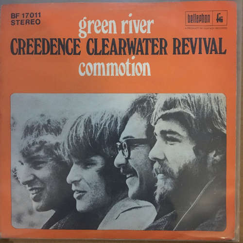 Cover Creedence Clearwater Revival - Green River / Commotion (7, Single, RE) Schallplatten Ankauf