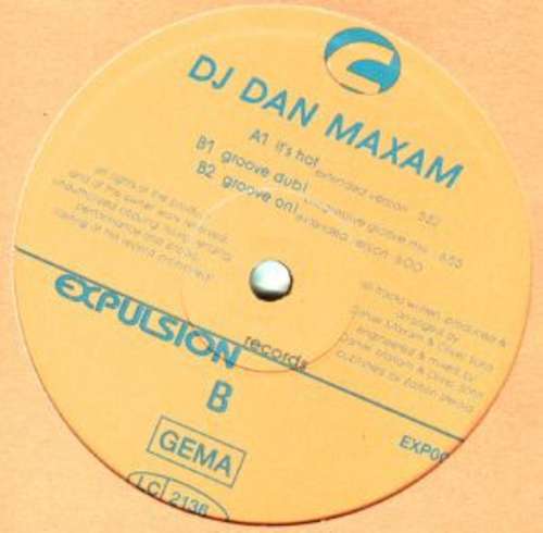 Cover DJ Dan Maxam* - It's Hot (12) Schallplatten Ankauf