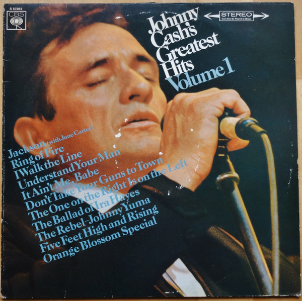 Cover Johnny Cash - Greatest Hits Volume 1 (LP, Comp, Ora) Schallplatten Ankauf