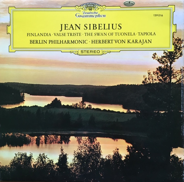 Cover Jean Sibelius, Berlin Philharmonic*, Herbert von Karajan - Finlandia • Valse Triste • The Swan Of Tuonela • Tapiola (LP, Album, RE) Schallplatten Ankauf