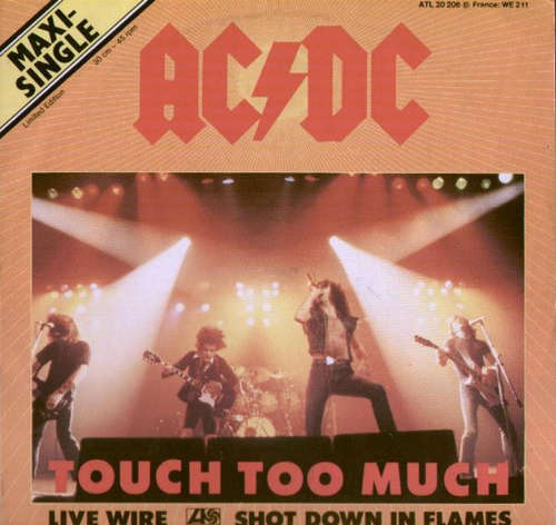 Cover AC/DC - Touch Too Much (12, Maxi, Ltd) Schallplatten Ankauf