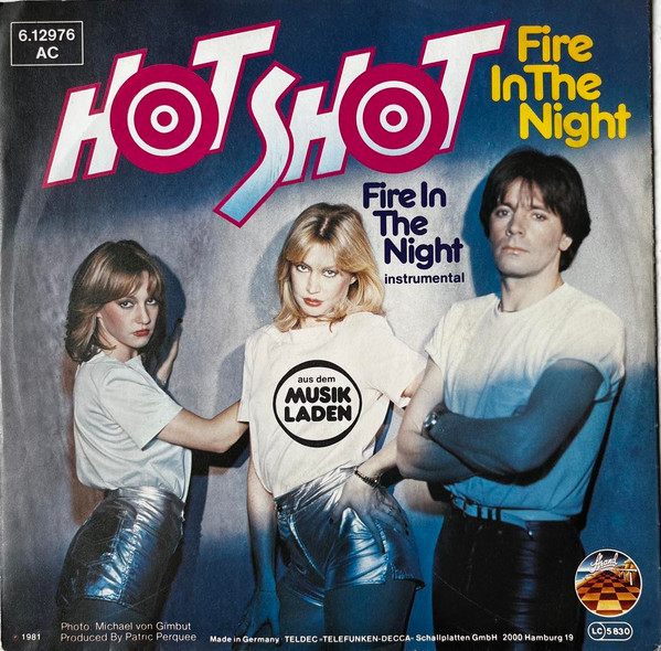 Cover Hot Shot (2) - Fire In The Night (7, Single, Promo) Schallplatten Ankauf