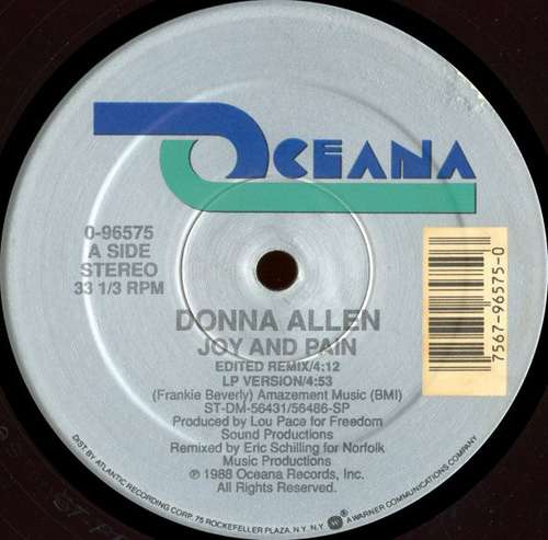 Cover Donna Allen - Joy And Pain (12) Schallplatten Ankauf