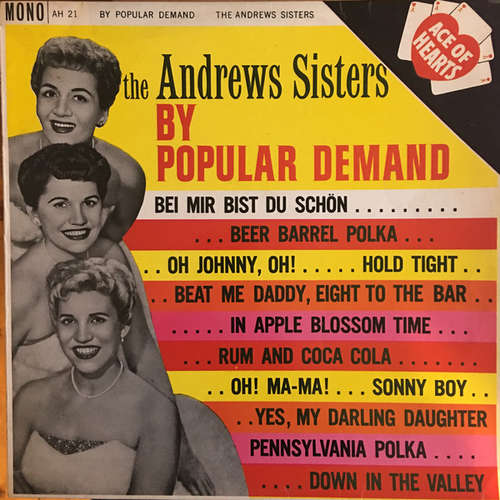 Cover The Andrews Sisters - By Popular Demand (LP, Comp, Mono) Schallplatten Ankauf