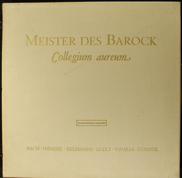 Cover Collegium Aureum, Bach*, Händel*, Telemann*, Lully*, Vivaldi*, Stamitz* - Meister Des Barock (4xLP, Box + Box) Schallplatten Ankauf