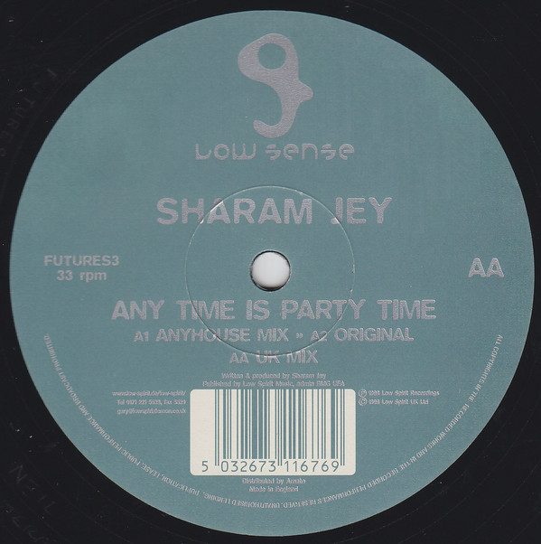 Cover Sharam Jey - Any Time Is Party Time (12) Schallplatten Ankauf
