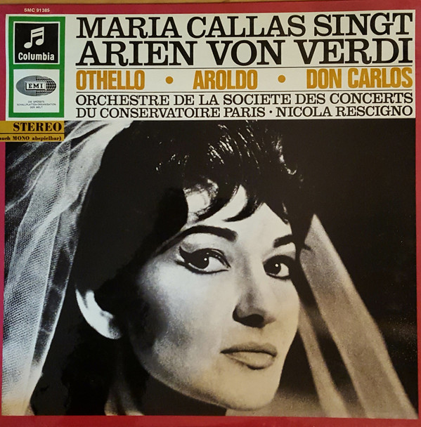 Cover Maria Callas - Maria Callas Singt Arien Von Verdi (LP) Schallplatten Ankauf