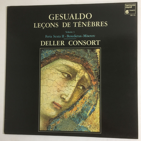 Cover Gesualdo*, Deller Consort - Leçon De Ténèbres (Volume 3) - Feria Sexta II - Benedictus - Miserere (LP, RE) Schallplatten Ankauf