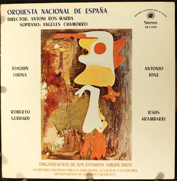 Bild Orquesta Nacional De España, Antoni Ros-Marbà, Angeles Chamorro - Organizacion De Los Estados Americanos (LP) Schallplatten Ankauf