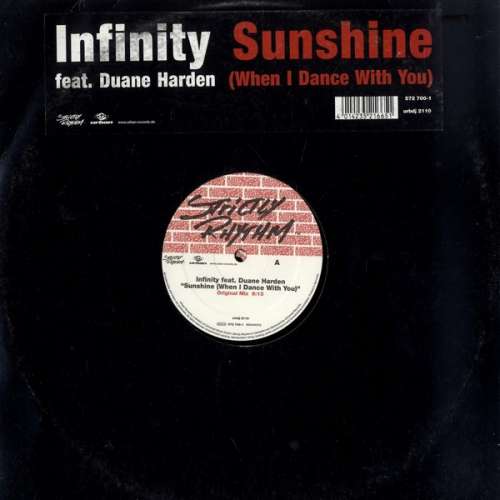 Cover Infinity Feat. Duane Harden - Sunshine (When I Dance With You) (2x12) Schallplatten Ankauf
