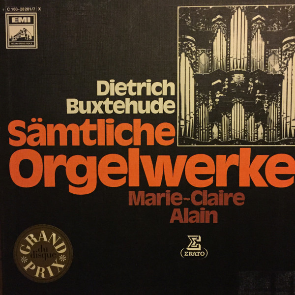 Cover Dieterich Buxtehude, Marie-Claire Alain - Sämtliche Orgelwerke (Das Gesamte Orgelwerk) (7xLP, RE, RP + Box) Schallplatten Ankauf