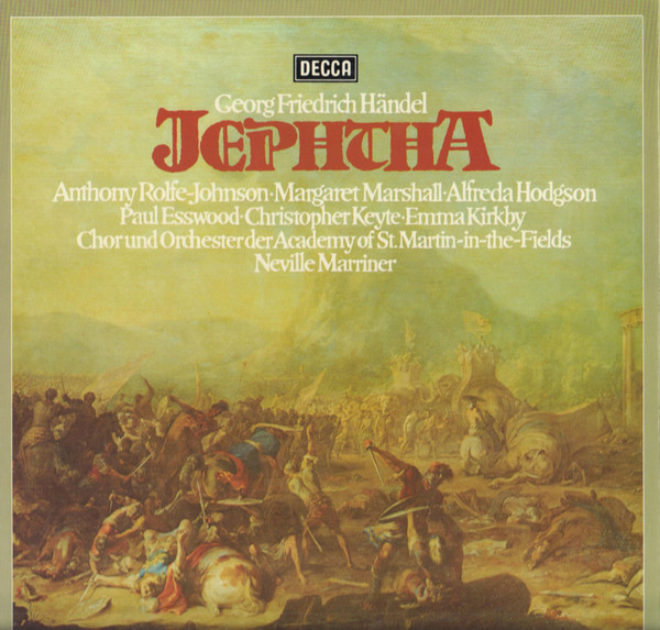 Cover Georg Friedrich Händel - The Academy Of St. Martin-in-the-Fields, Neville Marriner* - Jephtha (4xLP + Box) Schallplatten Ankauf