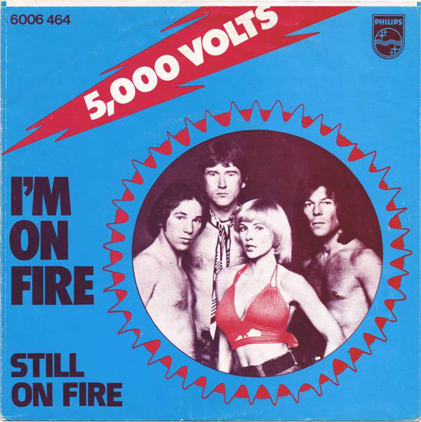 Cover zu 5,000 Volts* - I'm On Fire (7, Single) Schallplatten Ankauf