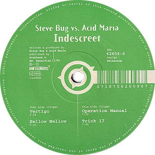 Cover Steve Bug vs. Acid Maria* - Indescreet (12) Schallplatten Ankauf