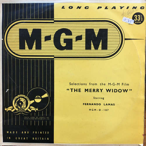 Cover Fernando Lamas - Franz Lehar* - MGM Studio Orchestra and Chorus Conducted By Jay Blackton - Selections From The M-G-M Film The Merry Widow (10, Album, Mono) Schallplatten Ankauf